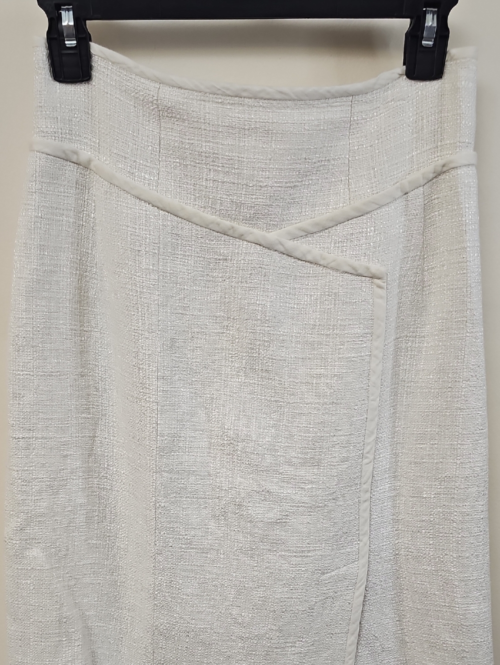 Nanette Lepore Ivory Textured Pencil Skirt Size 4